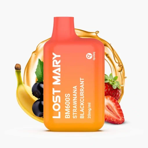 Lost Mary BM600s Strawnana Blackcurrant Disposable Vape – A Bold Fusion of Flavors