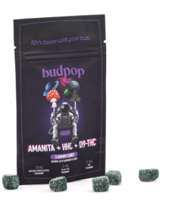 Budpop Amanita Muscaria Pilz+ HHC + Delta 9 Gummies