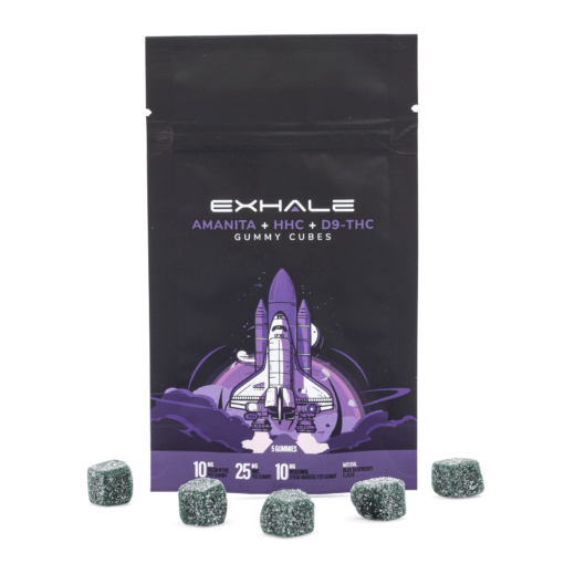 Exhale Amanita Muscaria Pilz + HHC + Delta 9 THC Gummies (5 Count)